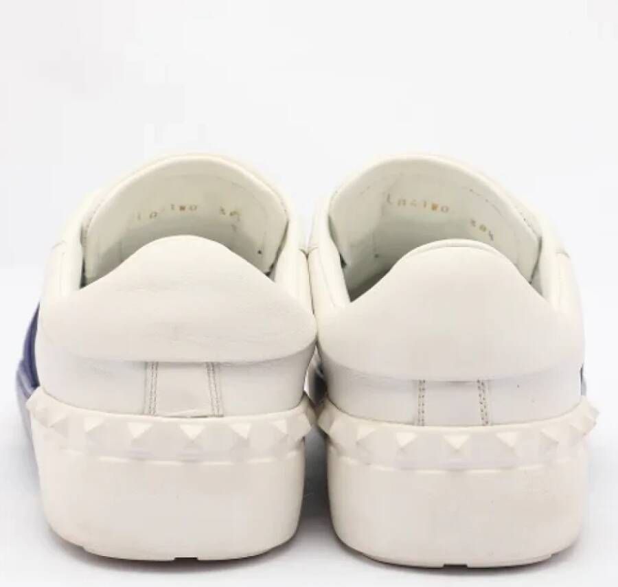 Valentino Vintage Pre-owned Leather sneakers White Dames