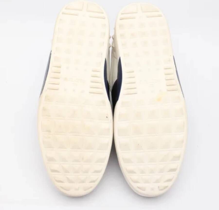 Valentino Vintage Pre-owned Leather sneakers White Dames
