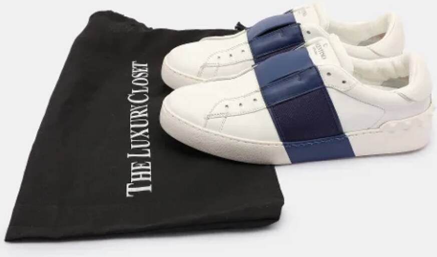 Valentino Vintage Pre-owned Leather sneakers White Dames
