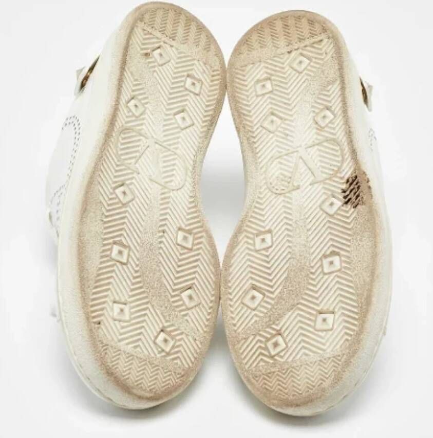 Valentino Vintage Pre-owned Leather sneakers White Dames