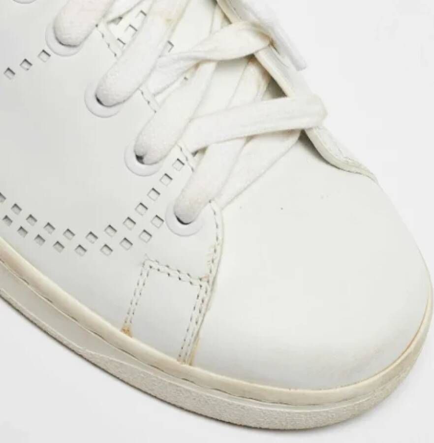 Valentino Vintage Pre-owned Leather sneakers White Dames