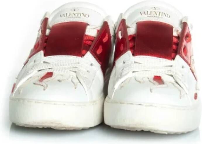 Valentino Vintage Pre-owned Leather sneakers White Dames