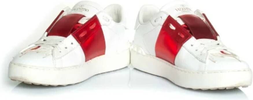 Valentino Vintage Pre-owned Leather sneakers White Dames