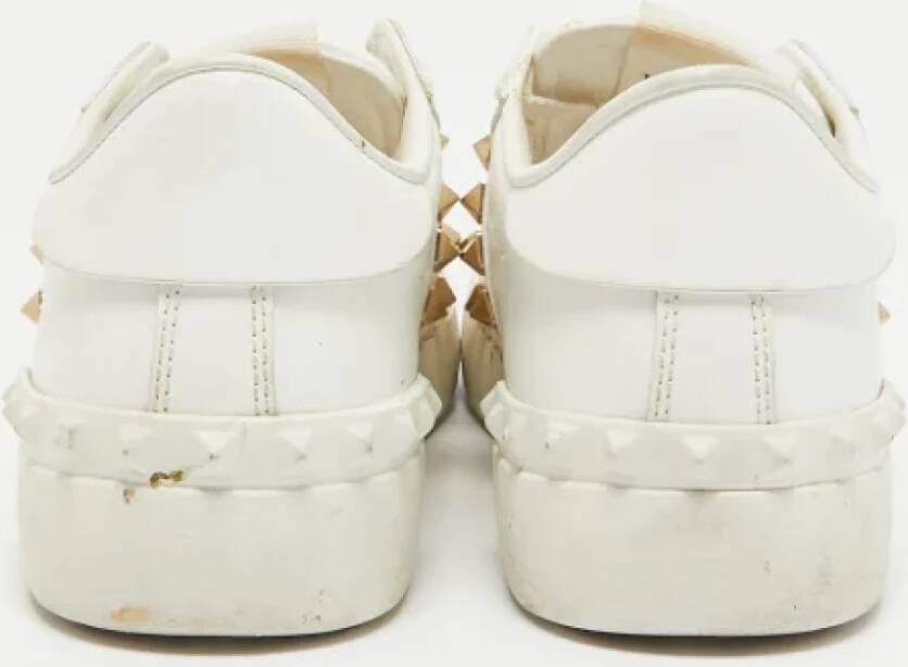 Valentino Vintage Pre-owned Leather sneakers White Dames