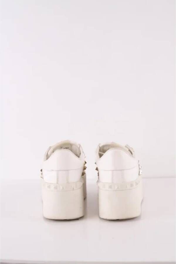 Valentino Vintage Pre-owned Leather sneakers White Dames