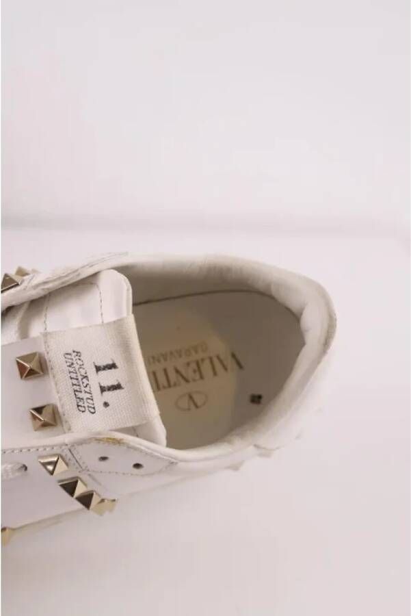 Valentino Vintage Pre-owned Leather sneakers White Dames