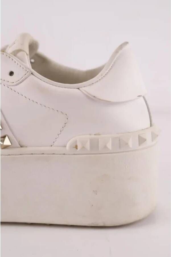 Valentino Vintage Pre-owned Leather sneakers White Dames