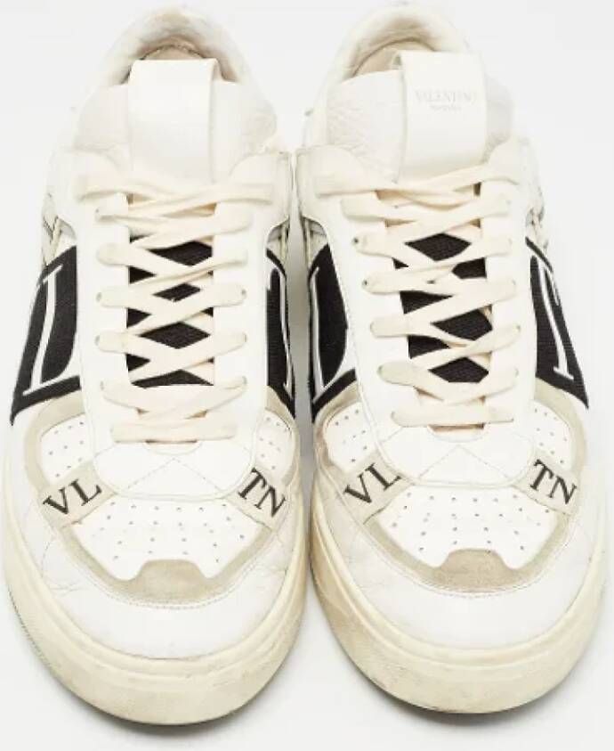 Valentino Vintage Pre-owned Leather sneakers White Heren