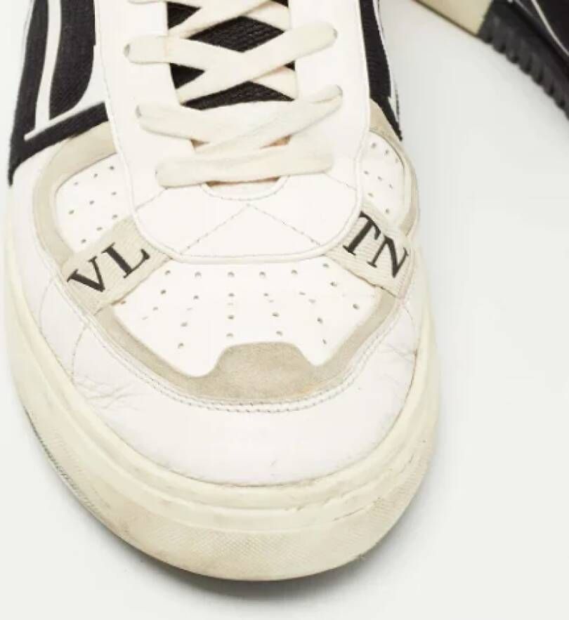 Valentino Vintage Pre-owned Leather sneakers White Heren