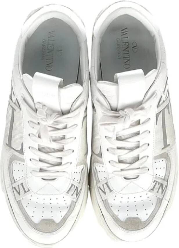Valentino Vintage Pre-owned Leather sneakers White Heren