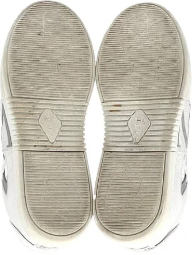 Valentino Vintage Pre-owned Leather sneakers White Heren