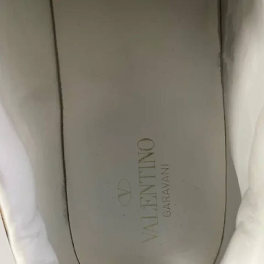 Valentino Vintage Pre-owned Leather sneakers White Heren