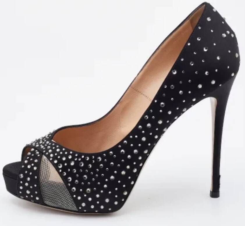 Valentino Vintage Pre-owned Mesh heels Black Dames