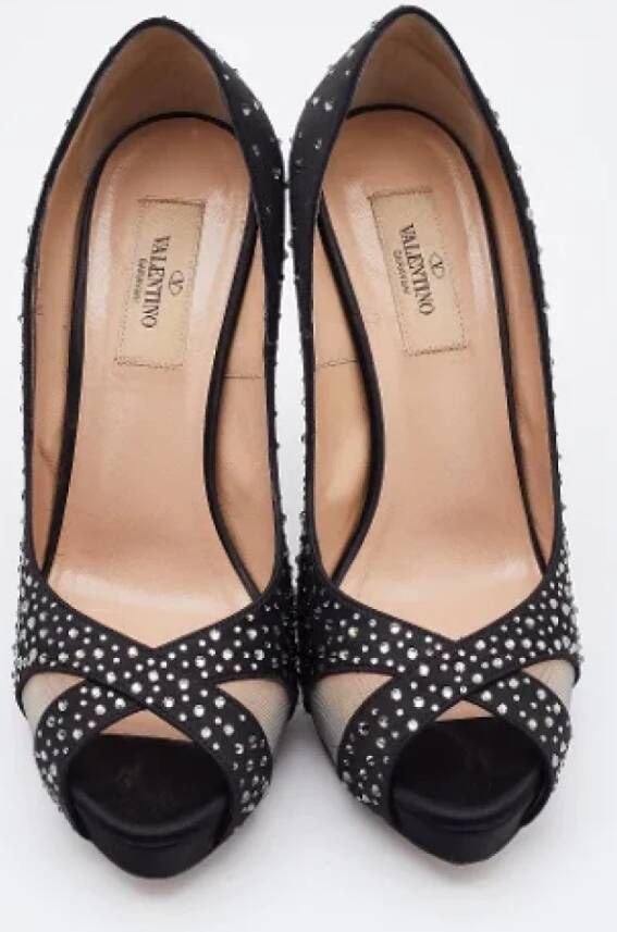Valentino Vintage Pre-owned Mesh heels Black Dames
