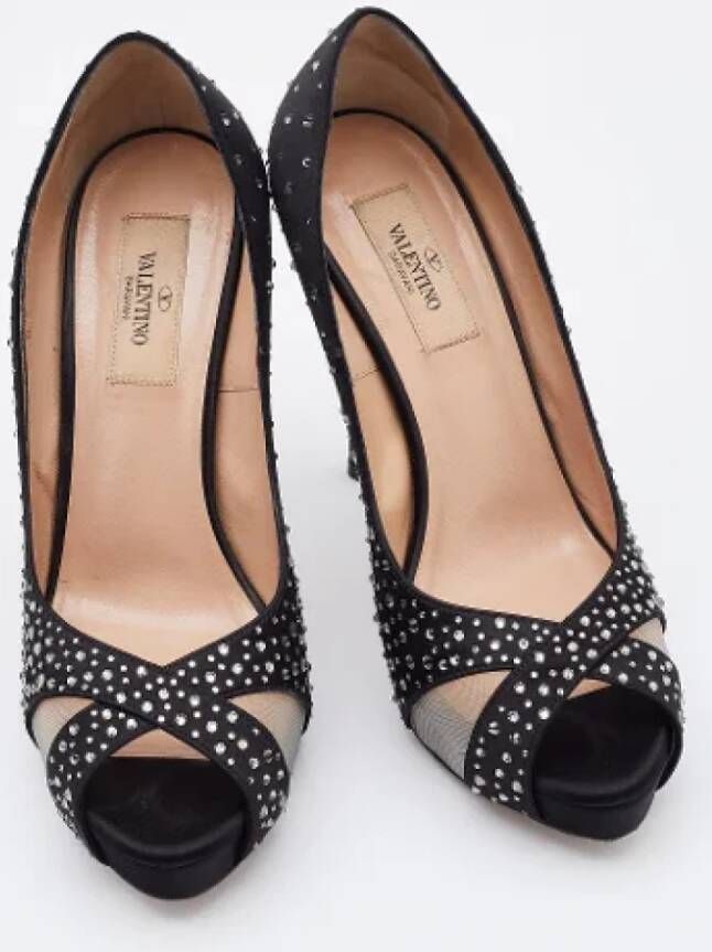 Valentino Vintage Pre-owned Mesh heels Black Dames