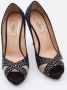 Valentino Vintage Pre-owned Mesh heels Black Dames - Thumbnail 4