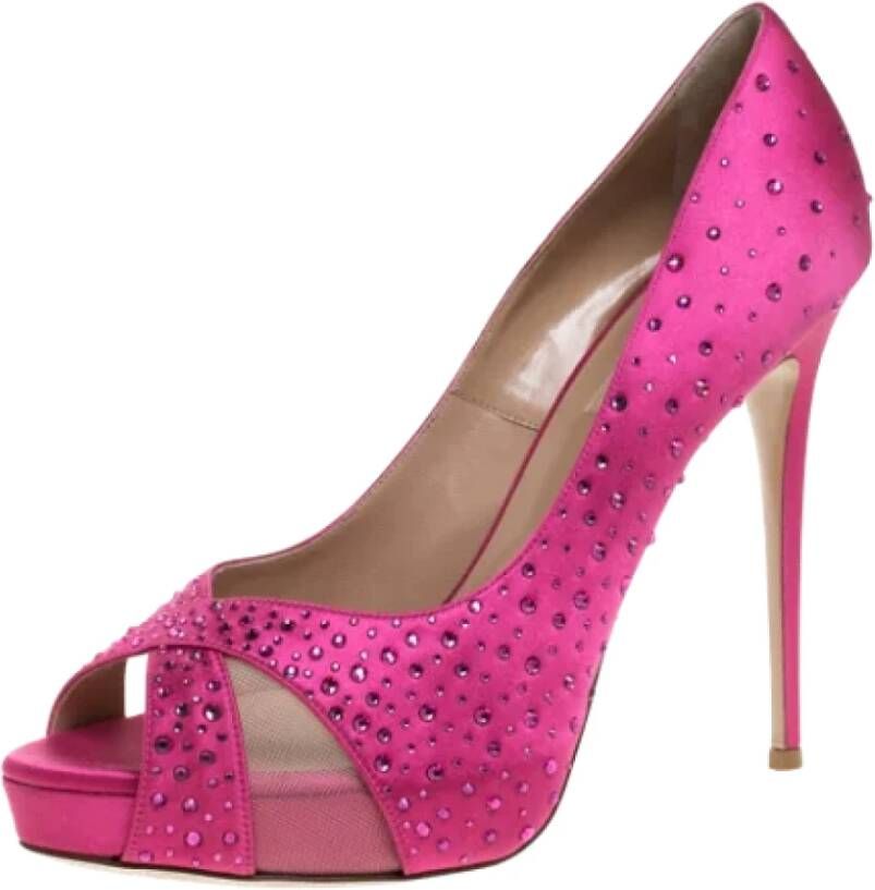 Valentino Vintage Pre-owned Mesh heels Pink Dames