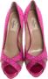 Valentino Vintage Pre-owned Mesh heels Pink Dames - Thumbnail 3
