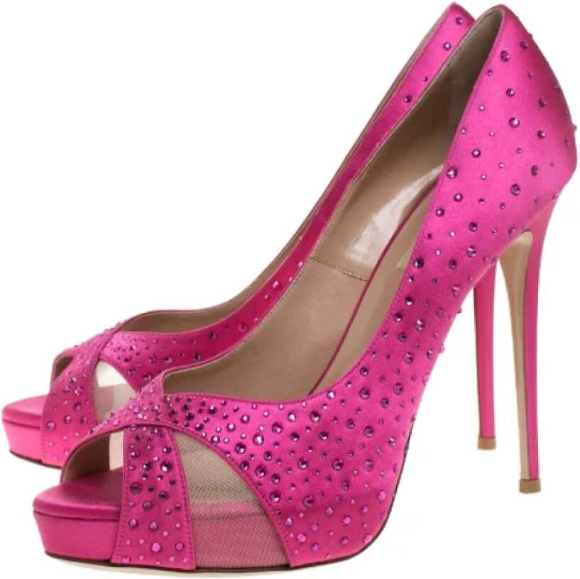 Valentino Vintage Pre-owned Mesh heels Pink Dames