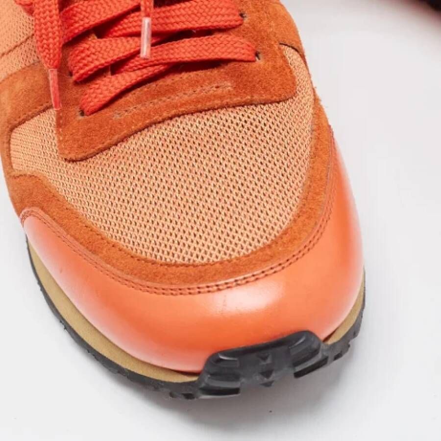 Valentino Vintage Pre-owned Mesh sneakers Orange Dames