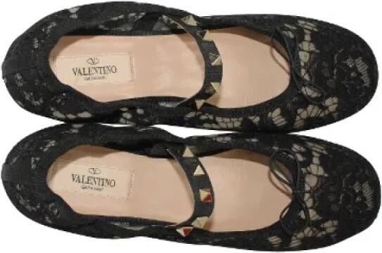 Valentino Vintage Pre-owned Plastic flats Black Dames