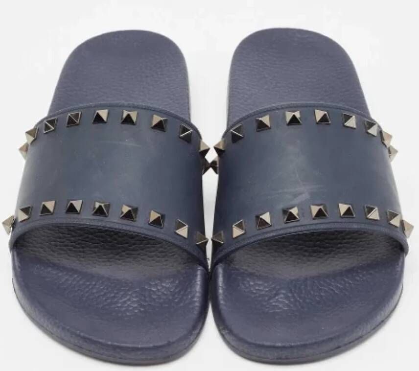 Valentino Vintage Pre-owned Rubber flats Blue Dames