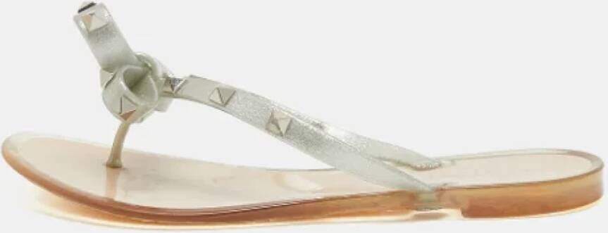 Valentino Vintage Pre-owned Rubber flats Gray Dames