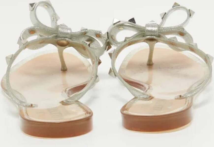 Valentino Vintage Pre-owned Rubber flats Gray Dames