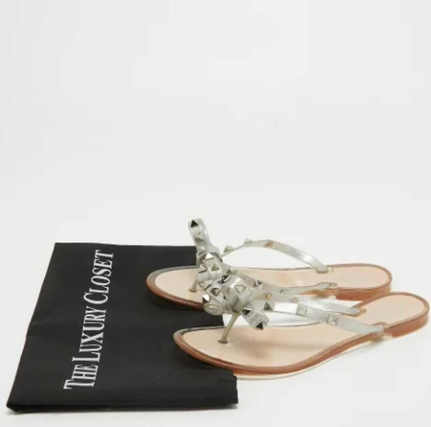 Valentino Vintage Pre-owned Rubber flats Gray Dames