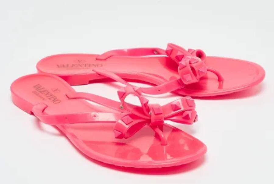 Valentino Vintage Pre-owned Rubber flats Pink Dames