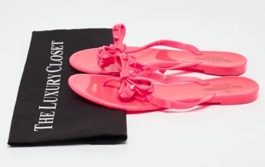 Valentino Vintage Pre-owned Rubber flats Pink Dames