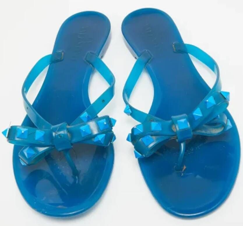 Valentino Vintage Pre-owned Rubber sandals Blue Dames