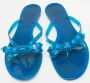 Valentino Vintage Pre-owned Rubber sandals Blue Dames - Thumbnail 3