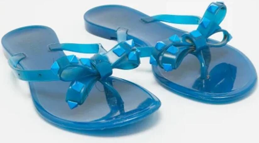 Valentino Vintage Pre-owned Rubber sandals Blue Dames