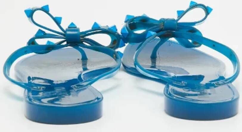 Valentino Vintage Pre-owned Rubber sandals Blue Dames