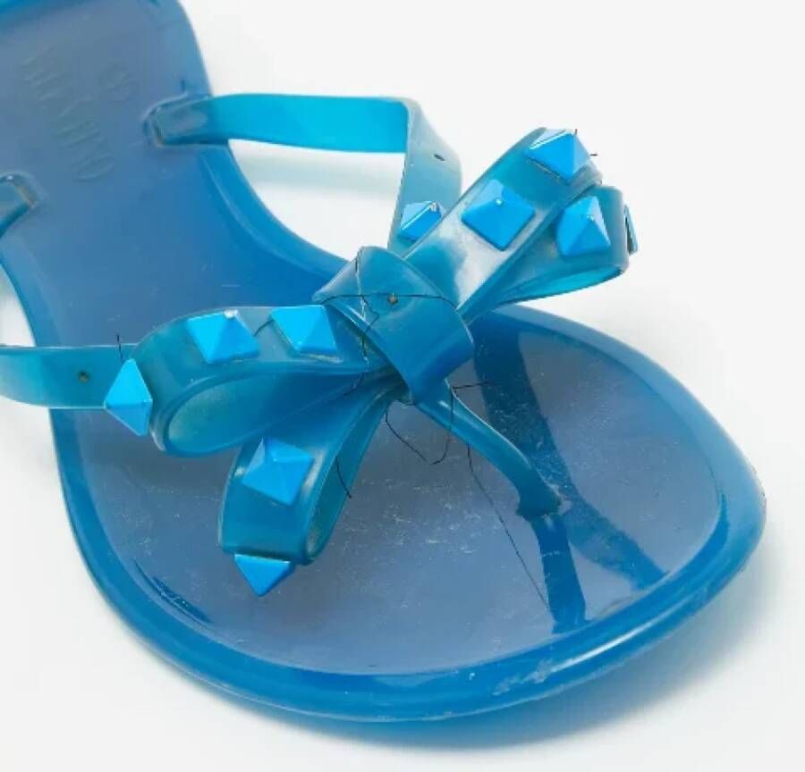 Valentino Vintage Pre-owned Rubber sandals Blue Dames