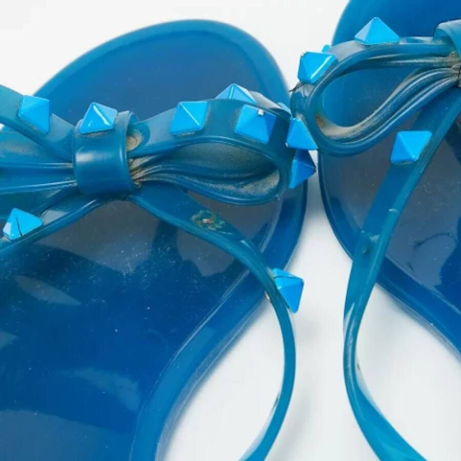 Valentino Vintage Pre-owned Rubber sandals Blue Dames