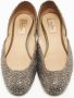 Valentino Vintage Pre-owned Satin flats Gray Dames - Thumbnail 3