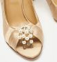 Valentino Vintage Pre-owned Satin heels Beige Dames - Thumbnail 7