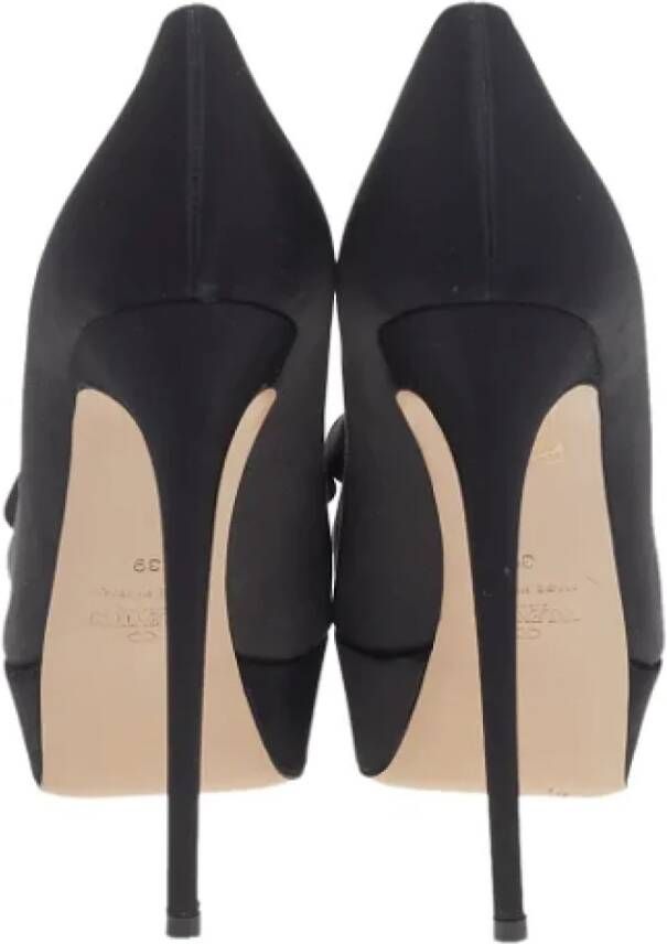 Valentino Vintage Pre-owned Satin heels Black Dames