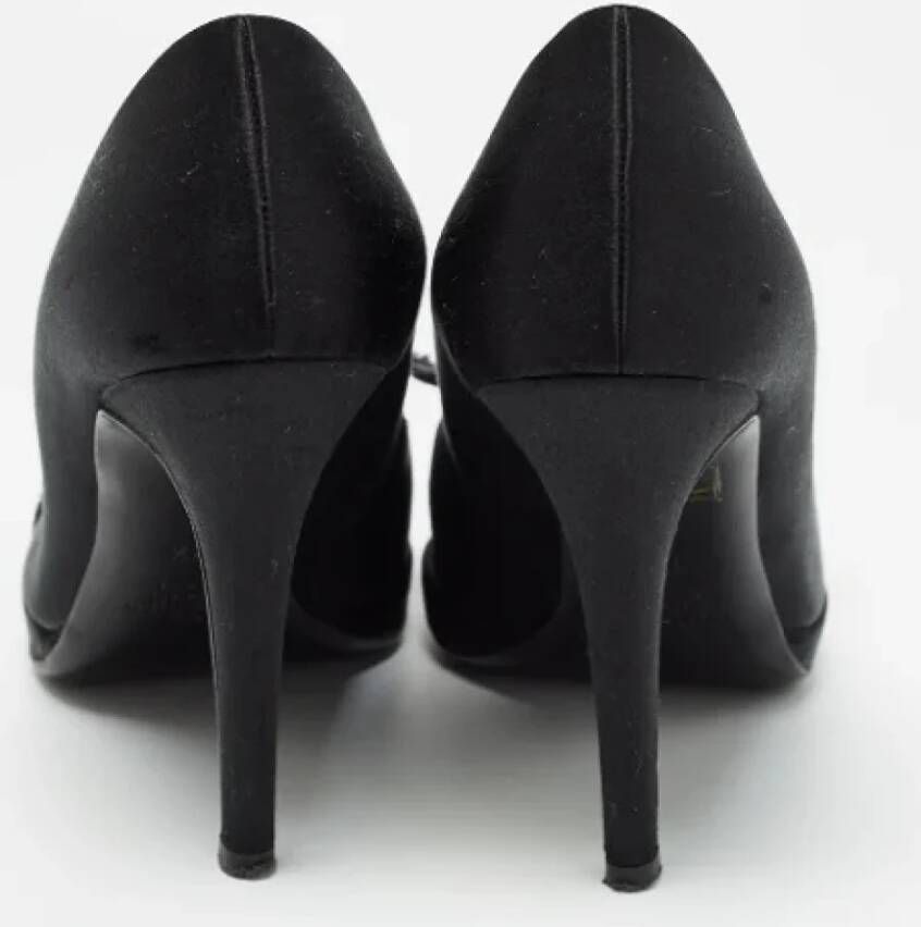 Valentino Vintage Pre-owned Satin heels Black Dames