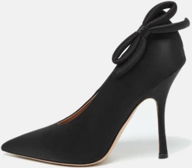 Valentino Vintage Pre-owned Satin heels Black Dames