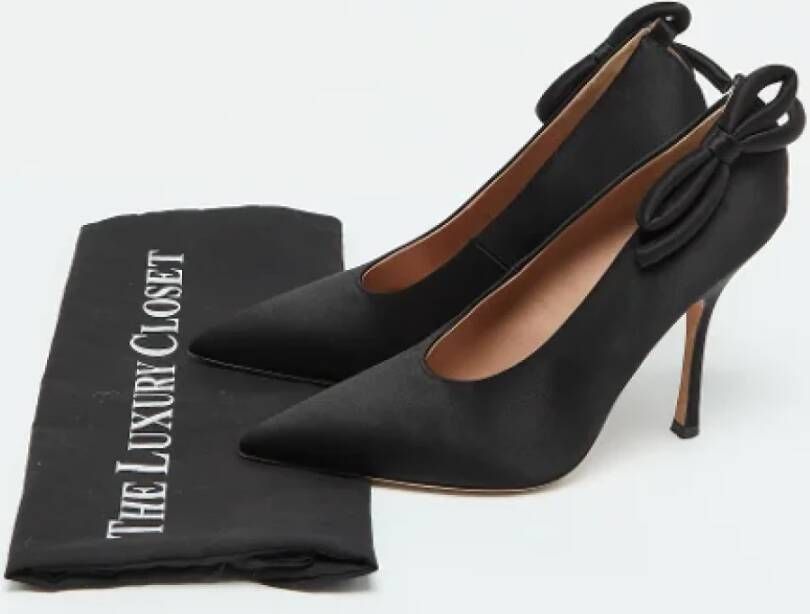 Valentino Vintage Pre-owned Satin heels Black Dames