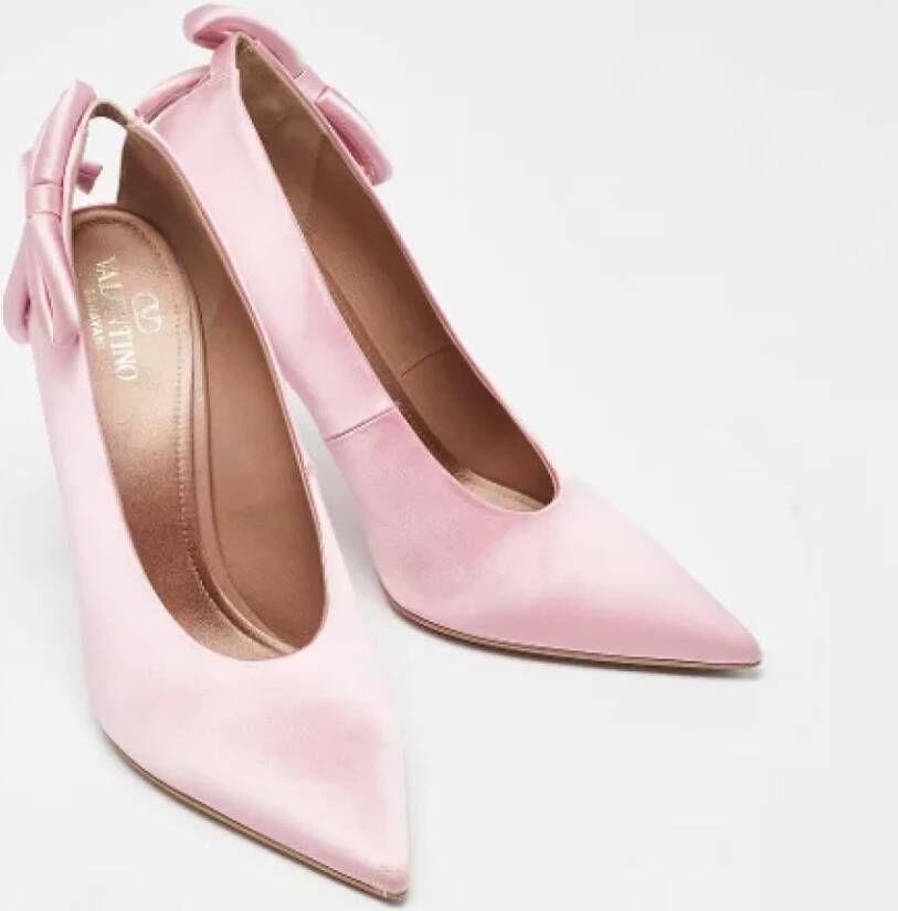 Valentino Vintage Pre-owned Satin heels Pink Dames