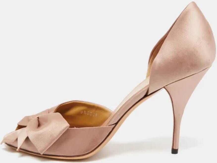 Valentino Vintage Pre-owned Satin heels Pink Dames