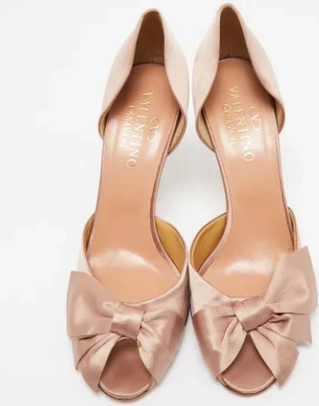 Valentino Vintage Pre-owned Satin heels Pink Dames
