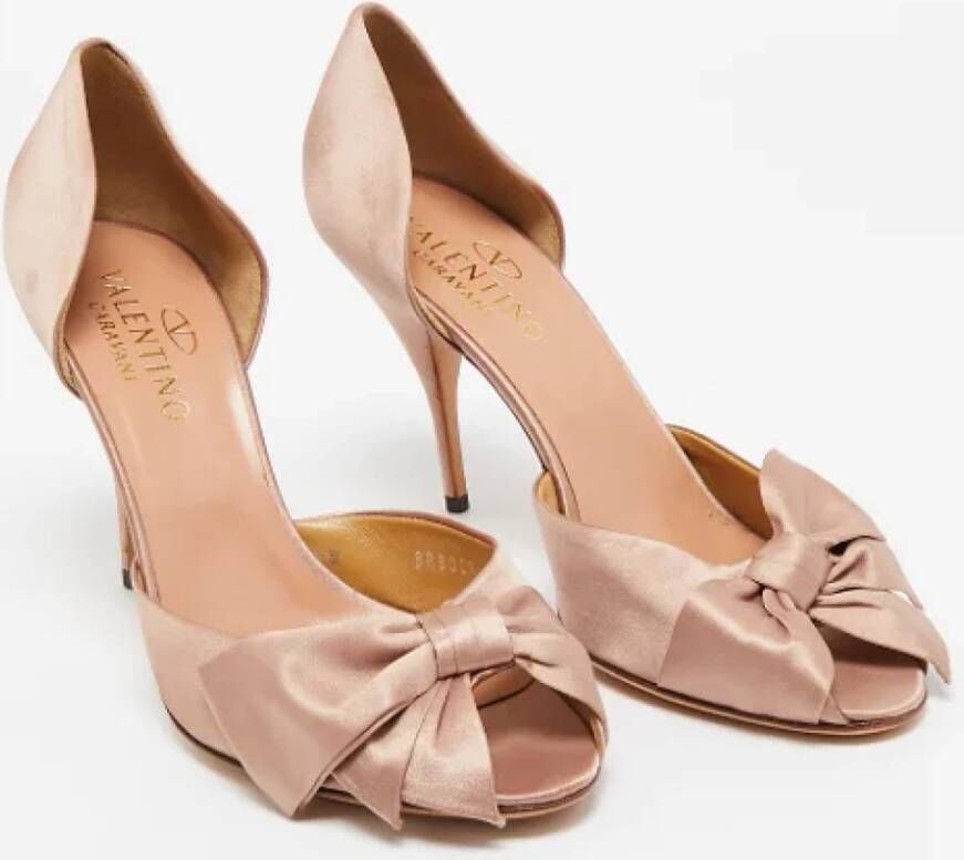 Valentino Vintage Pre-owned Satin heels Pink Dames
