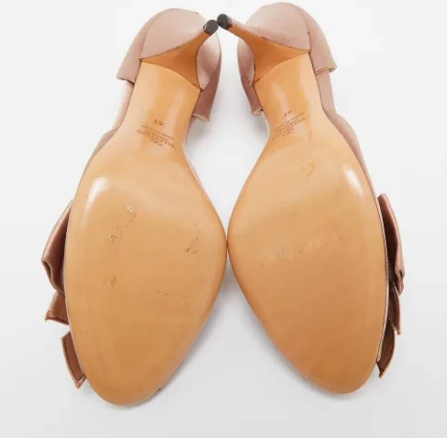 Valentino Vintage Pre-owned Satin heels Pink Dames