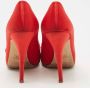 Valentino Vintage Pre-owned Satin heels Red Dames - Thumbnail 5