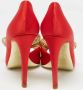 Valentino Vintage Pre-owned Satin heels Red Dames - Thumbnail 5